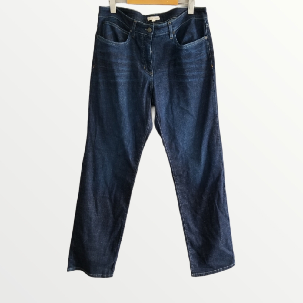 Eileen Fisher organic cotton dark denim jeans